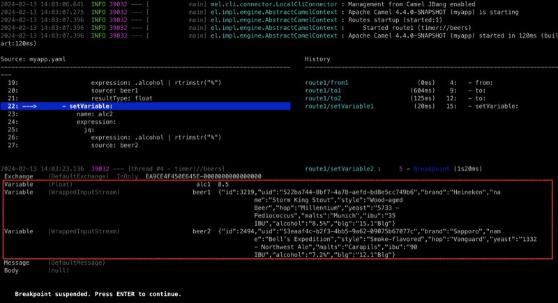 JBang Debug with Variables